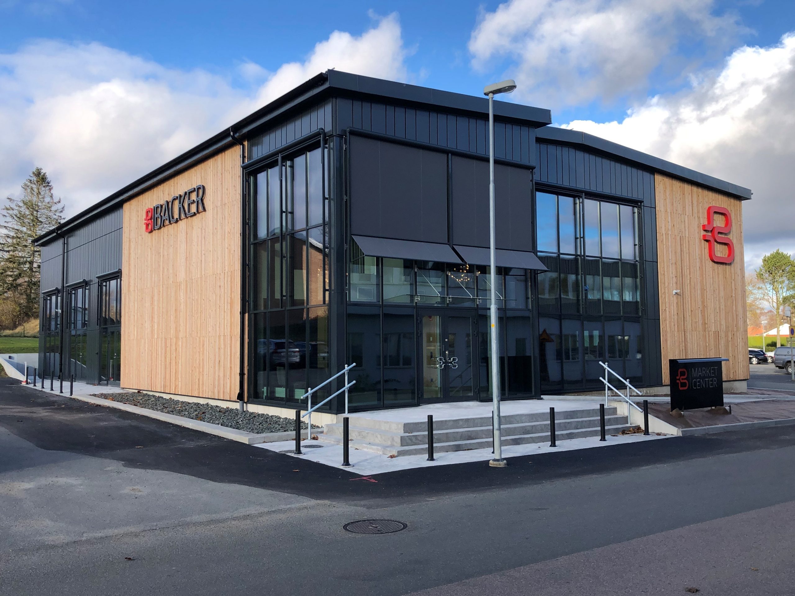 Nybyggnad av Marknadscenter åt Backer AB | Treano