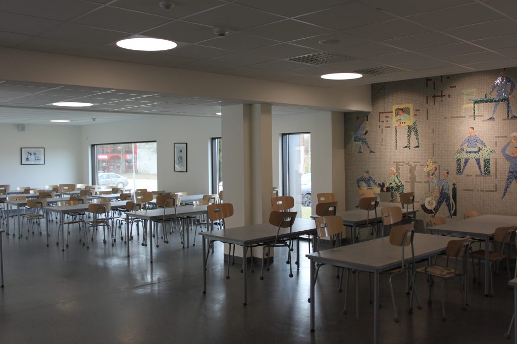 Jacobsskolan i Hässleholm skola med matsal