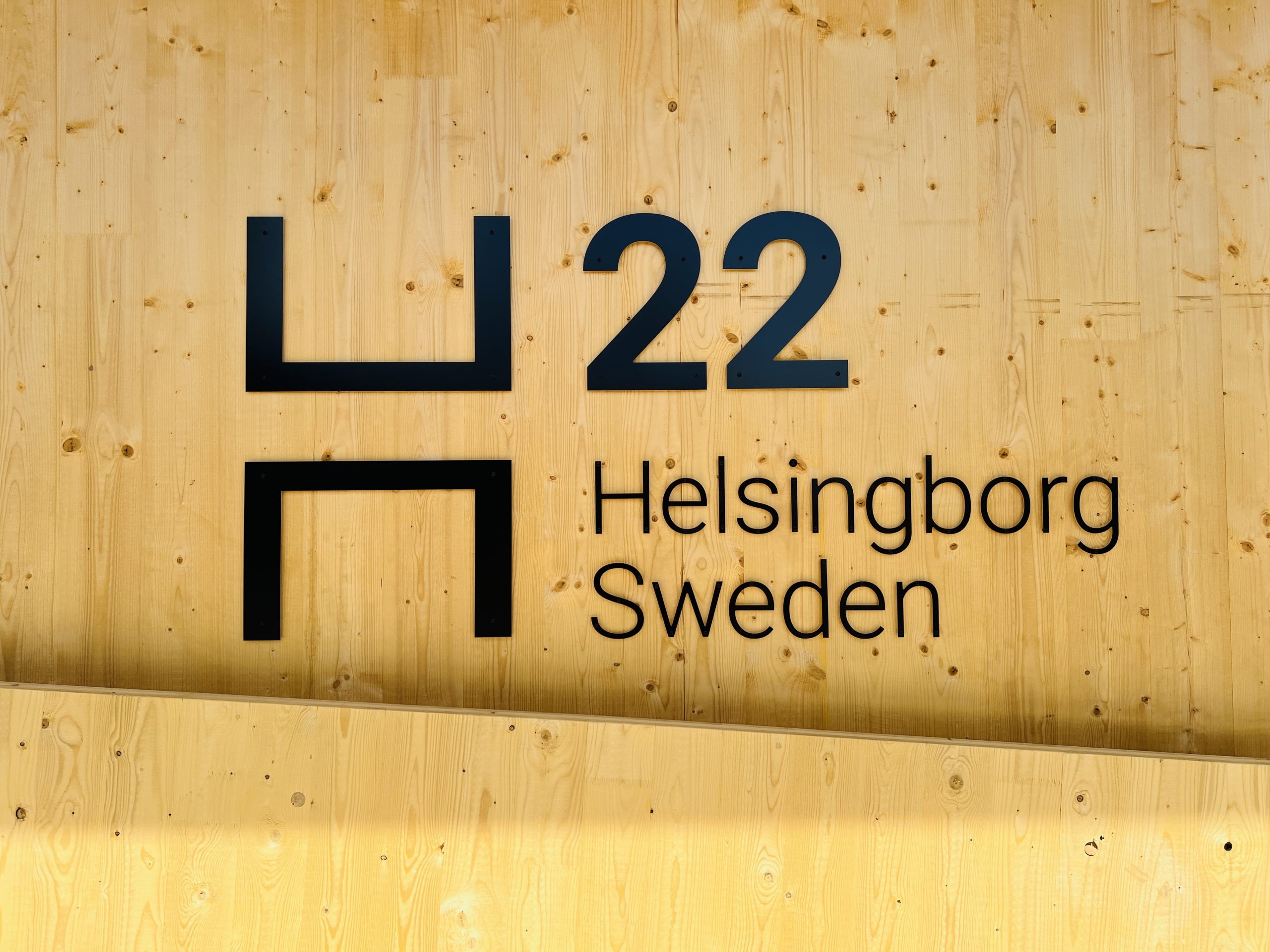 H22 city expo mässa i Helsingborg utformad som ett H och 22