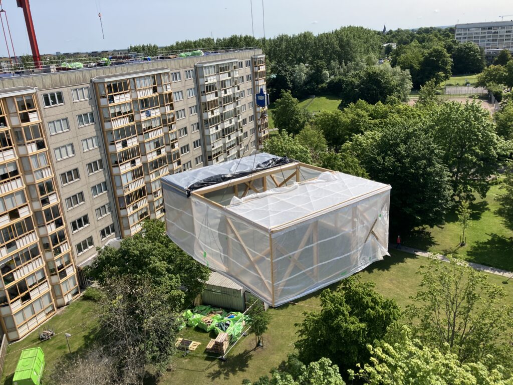 Flytt av provosoriska vindskydd