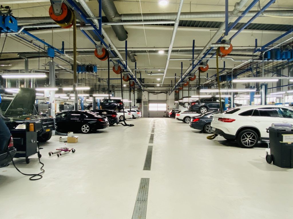 Mercedes-Benz Malmö renovering av bilverkstad