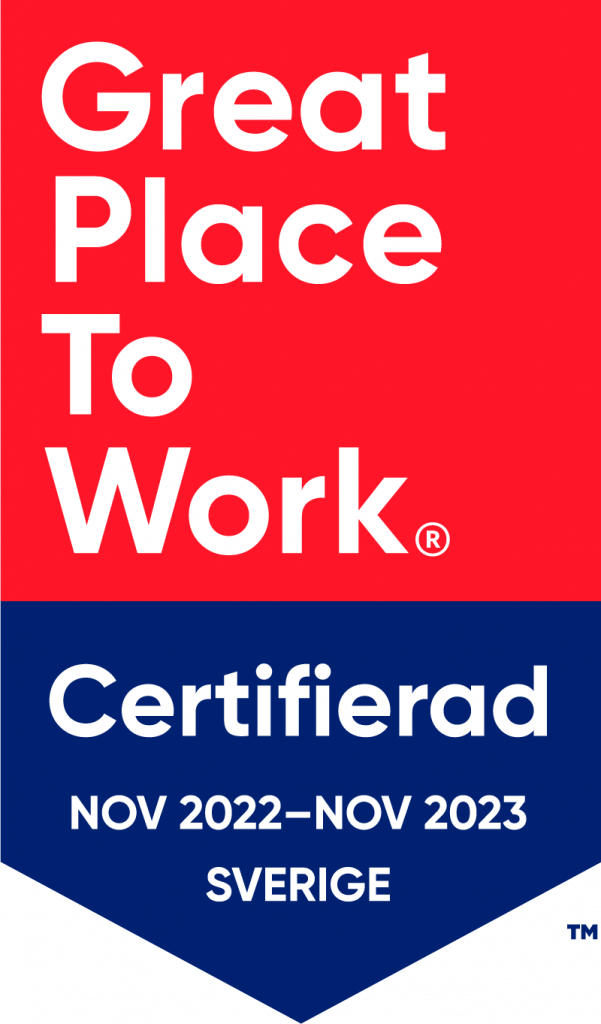 Certifiering Great Place To Work 2022/2023