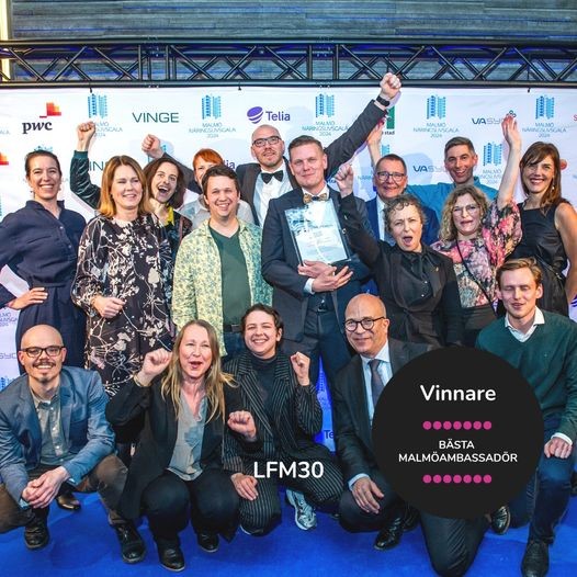 LFM30 vinnare av kategorin Bästa Malmöambassadör vid Malmö Näringslivsgala 2024