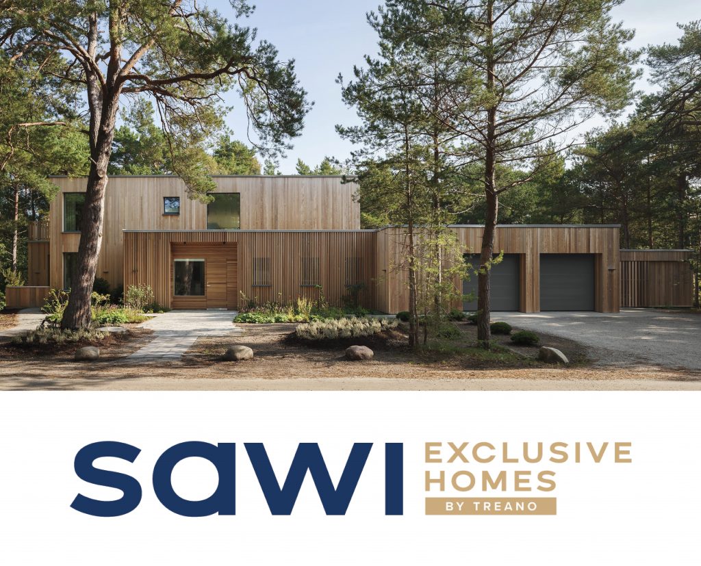 Framsida broschyr Sawi Exclusive Homes by Treano 2024