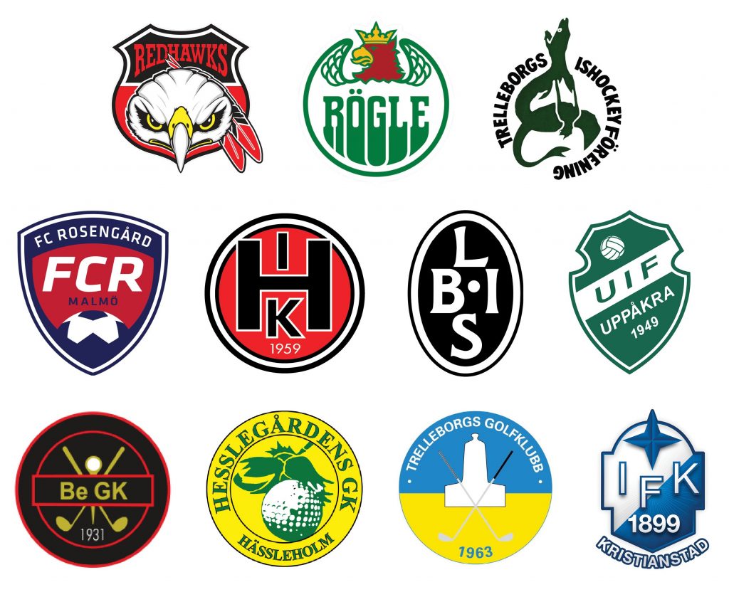 Treano sponsrar en rad olika idrottsklubbar, bland annat Malmö Redhawks, Rögle, FC Rosengård